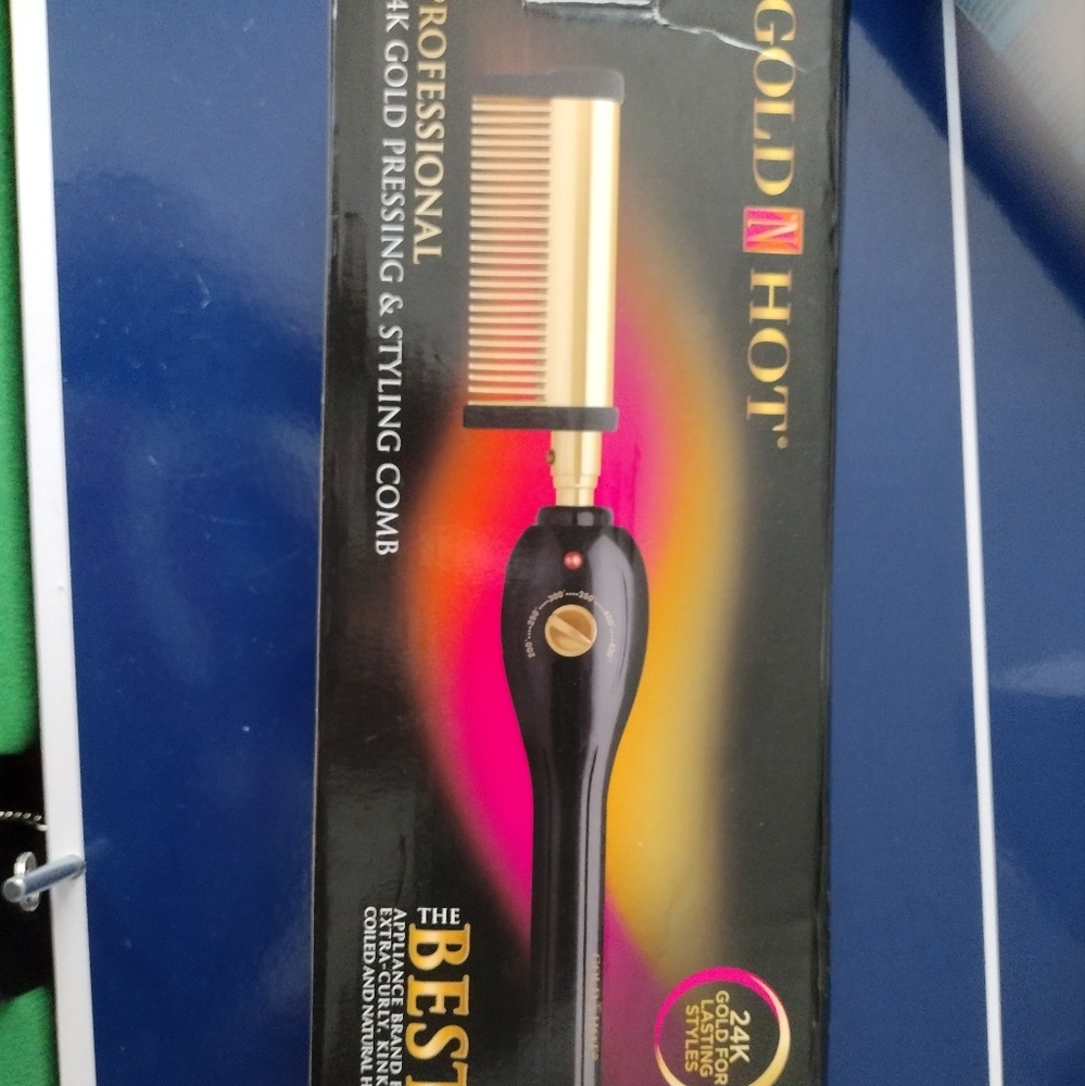 Gold n Hot comb 24 k press and styling comb